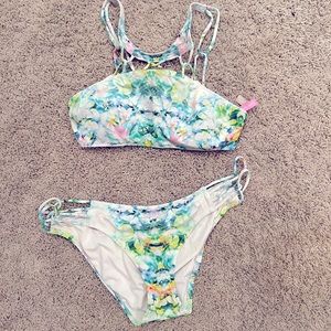 Victoria’s Secret Swim Suit - Top size M. Bottom size L.